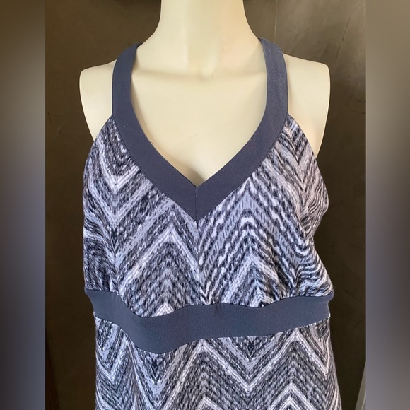 ZeroXposur Voyage stretch Dress Gray White Racerback Women’s, size XL - Picture 11 of 11